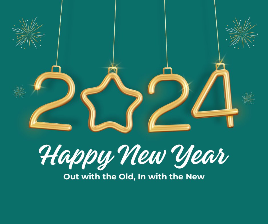 Wishing you all a Happy New Year 🍾

We hope the year ahead brings you happiness, good health and success 😆
.
.
.
#HappyNewYear #NewYear #2024 #NewYear2024 #HappyNewYear2024 #Happiness #Success #GoodHealth