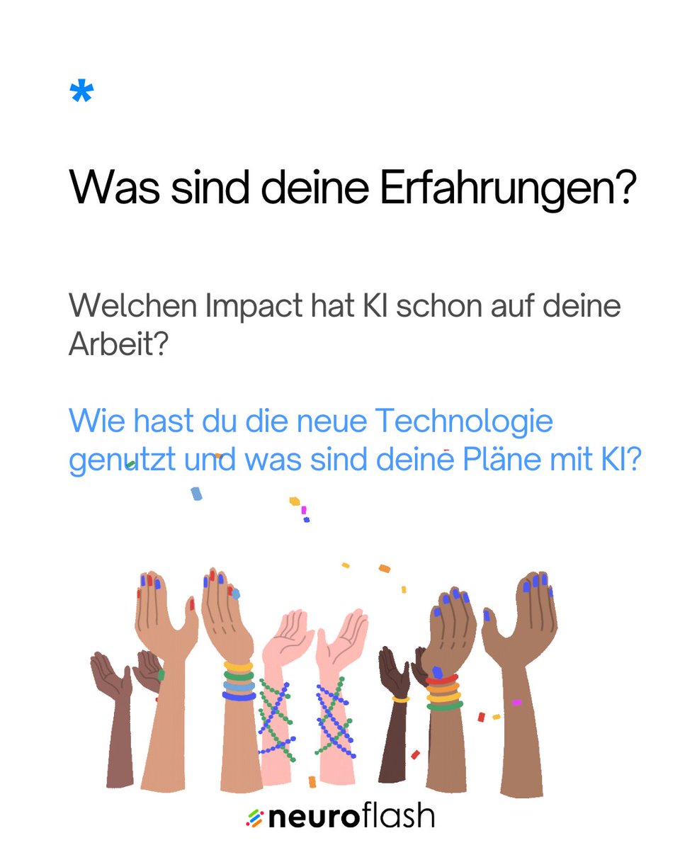Neuro_Flash's tweet image. Happy 2024!
KI hat im letzten Jahr die Welt durcheinander gewirbelt.
Und auch in 2024 kommt Großes auf uns zu!
Doch wie nutzen wir die neue Technologie am besten?
Unsere Idee findest du in den Slides. 
#ai #ki #neuroflash