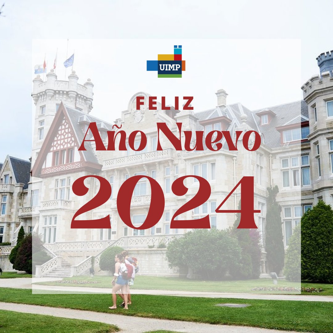 🎉 ¡FELIZ 2️⃣0️⃣2️⃣4️⃣! 🎓 Desde la Universidad Internacional Menéndez Pelayo queremos desearos un feliz Año Nuevo. 🥂 ¡Por un 2024 lleno de alegría, salud y, como no, de nuevo aprendizaje! #UIMP2024