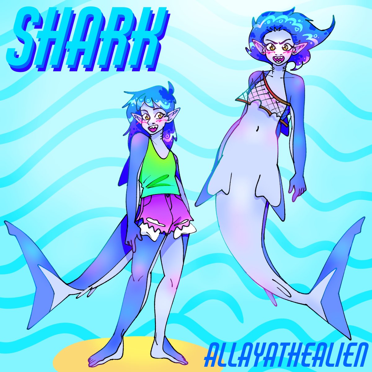 allayasalienart's tweet photo. imma shark! 🦈 
#digitalart #DigitalArtist #kawaiiart #popart https://t.co/Chiw1xmTZz