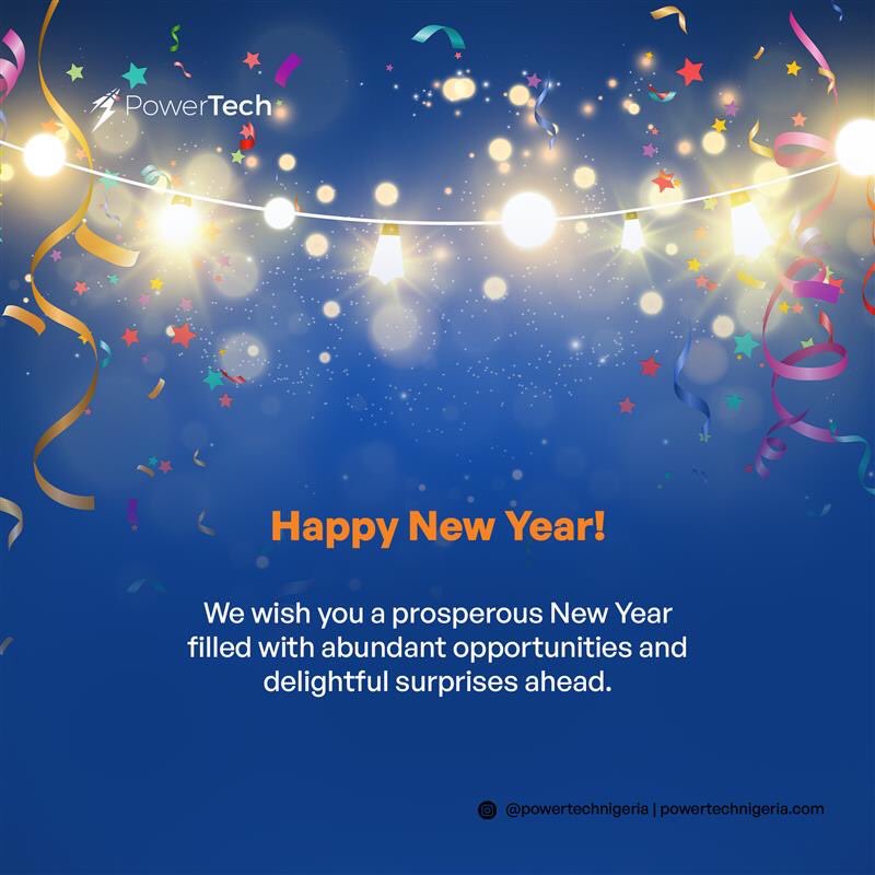 PowertechNg's tweet photo. Welcome to a fresh start! 

May the new year bring you success, good health, and all the positivity you deserve. 

#Happy2024 #HappyNewYear https://t.co/GkvS81epwf