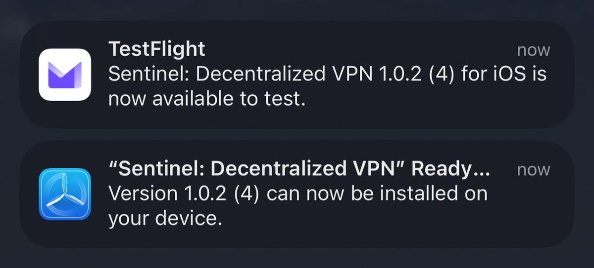 SentinelP2P's tweet image. The flagship Sentinel #dVPN application is now on TestFlight and the community will soon be able to test the application on iOS and Android after the latest dVPN node update which will most likely be released by tomorrow.

dVPN node hosts stay tuned.