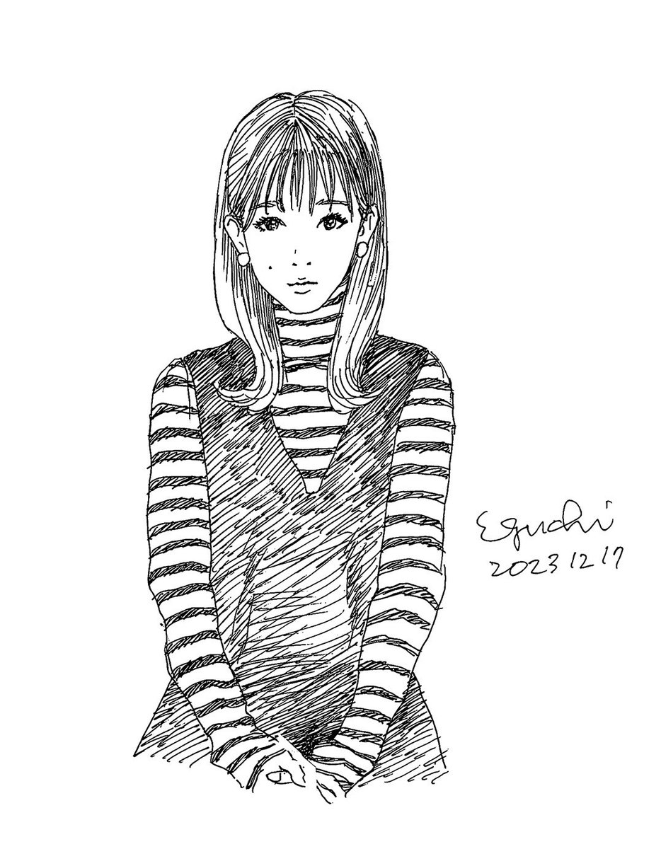 昨年12月の仙台POPSTEP展ライブスケッチで描かせていただいた男女33名