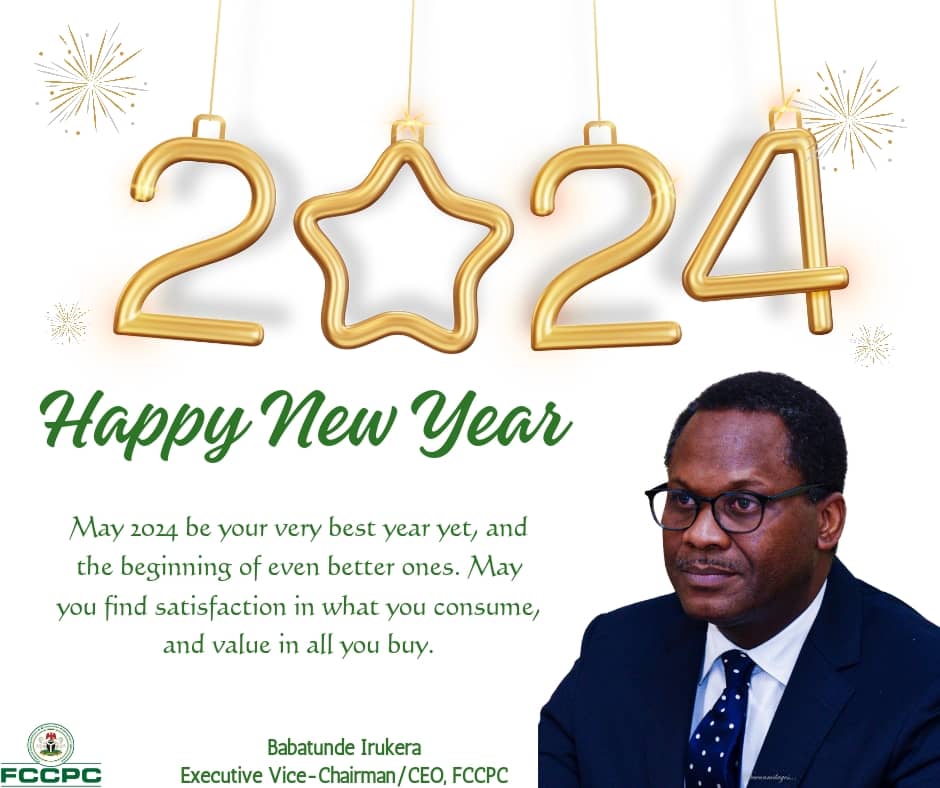 Happy New Year. May 2024 be your very best year yet, and the beginning of even better ones. May you find satisfaction in what you consume, and value in all you buy. Babatunde Irukera Executive Vice Chairman/CEO