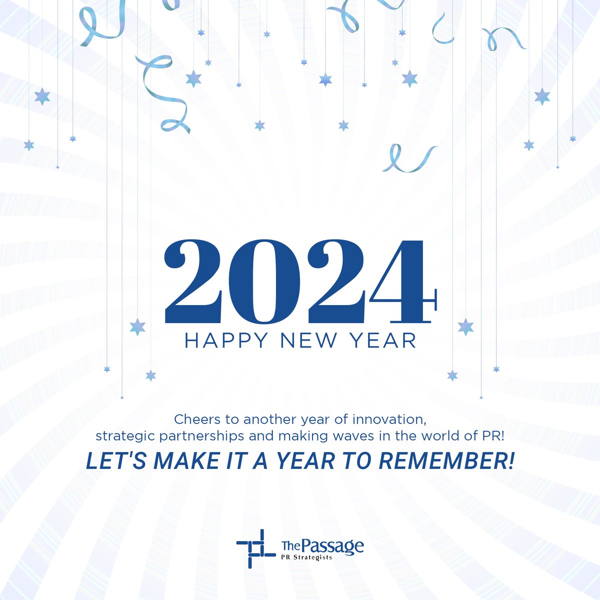 In the canvas of 2023, each project, every collaboration, and all the milestones we achieved together painted a picture of growth, creativity, and success.
Happy New Year from Team Passage! 💫🎊
#HappyNewYear #ThePassagePR #PRSuccess #CheersTo2024 #TeamExcellence