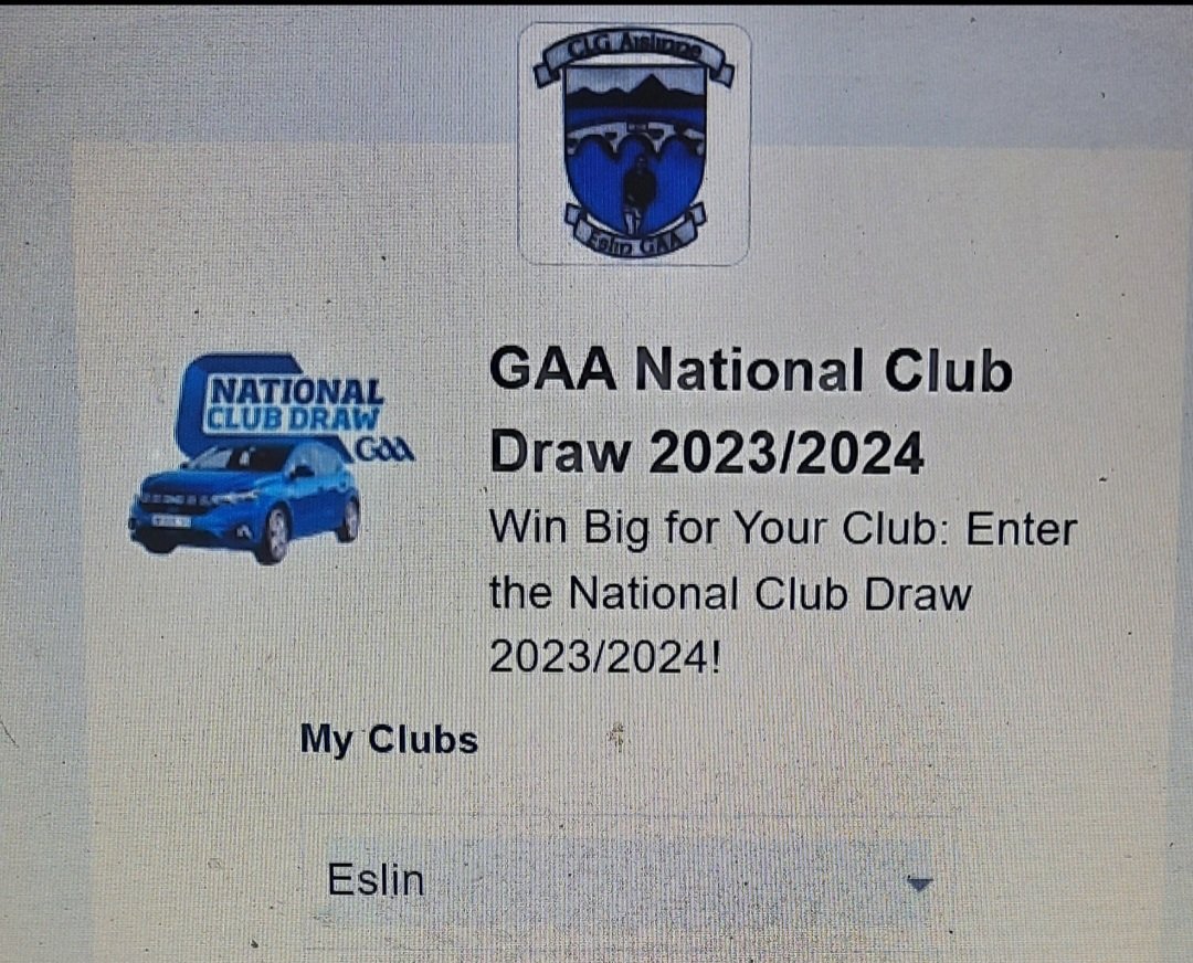 Club membership available for 2024 now only through Foireann.
National Club Draw tickets also available through Foireann. All money from sales stays in club <a href="/LeitrimGAA/">Leitrim GAA</a>