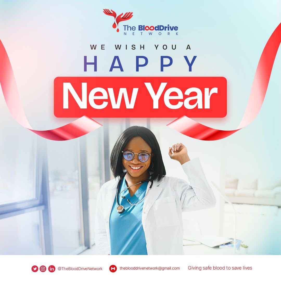 Happy New Year from all of us at The BloodDrive Network ❤️🩸 Foundation 🎊🎊

We wish you love and light, joy and laughter in 2024.

Let's save lives together this new year.