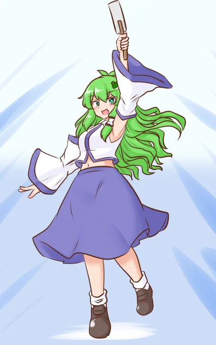 リクエスト絵の早苗さん