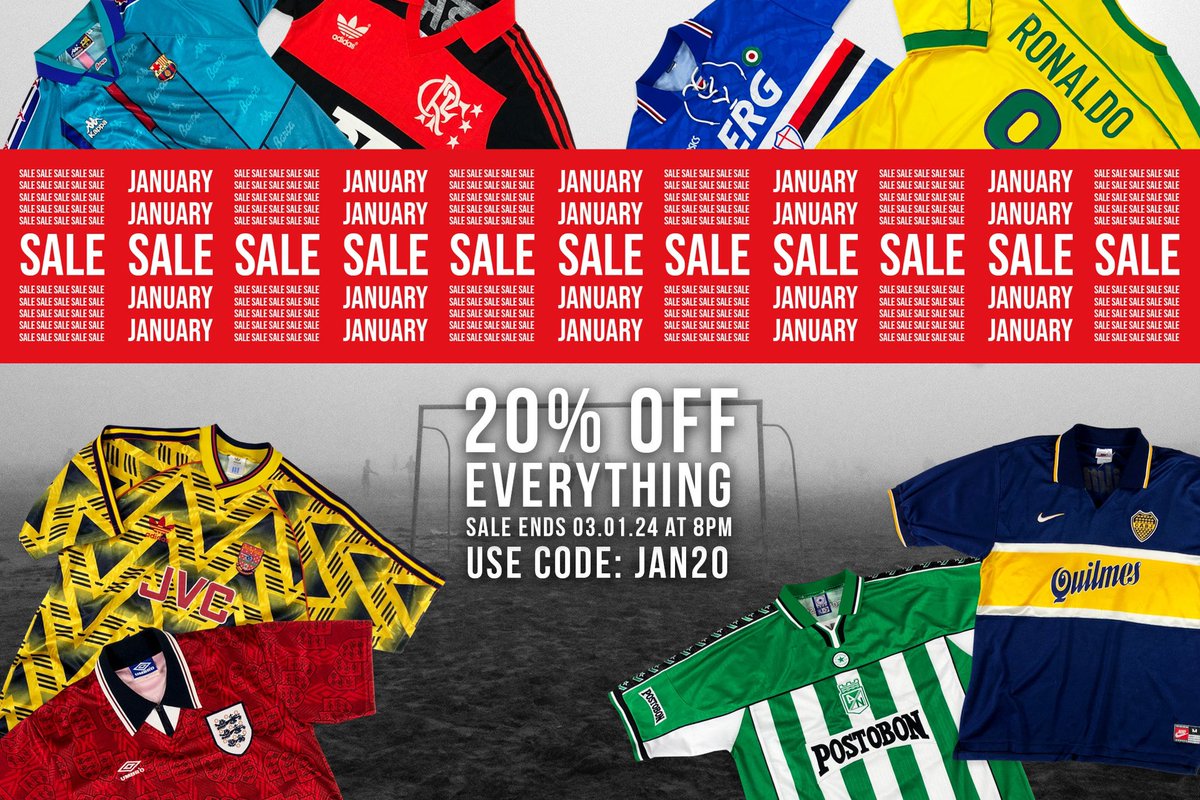 20% OFF EVERYTHING 🚨 Our January Sale starts today Use code JAN20 Ends 8pm Wednesday (GMT) 🛒 👉🏻 cultkits.com