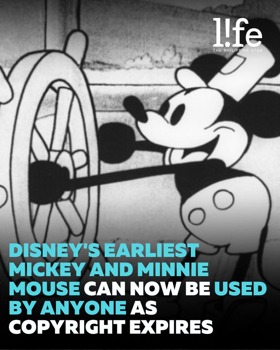 Disney's copyright claim on the designs of the two characters has now expired, leaving them available to be reworked and used starting Jan. 1, 2024. READ: bitly.ws/38jgt