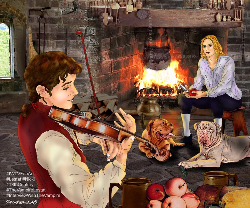 suikamelon6's tweet photo. Most complicated to date #iwtvfanartart I made for #InterviewWithTheVampire #Nickistat #Lestat #NicolasdeLenfent
This is Lestat's bedroom in the Chateau de Lioncourt. It's higher up than other parts of the castle bc he can be left alone and his brothers can't annoy him. https://t.co/qfaRY3x2sC