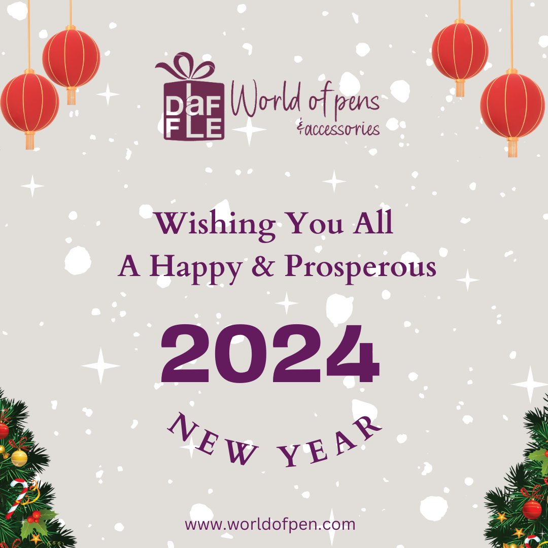 worldofpen_dxb's tweet photo. Happy New Year 2024🎉
May this New Year brings you happiness, peace &amp; prosperity.

🌍https://t.co/7JFyjvzSrj

#happynewyear #happynewyear2024 #newyear #newyear2024 #worldofpen #penshopdubai #writinginstruments #pens #ballpens #fountainpens #brandedpens #uae #dubai #shopping https://t.co/7Oiuovhkoc