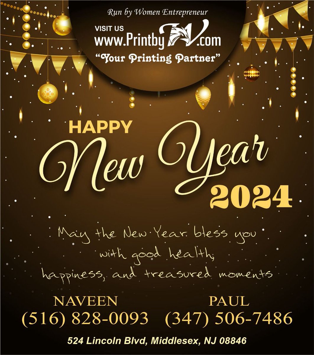 May your days be painted in gold. May your life be filled with diamonds. May the stars shine bright on your world. May you have a fun-filled year. Happy New Year 2024! . Get More Information Visit Us printbyw.com . . Tags #printbyw #newyork #usa #newyear2024