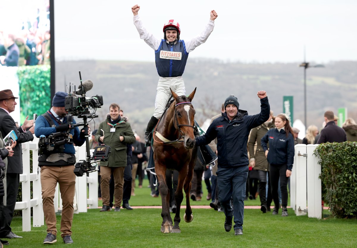 GBRacing's tweet photo. When you notch your first winner at the home of jump racing 📸

@BenJone04644251 | @CheltenhamRaces https://t.co/JKBxEg4itc