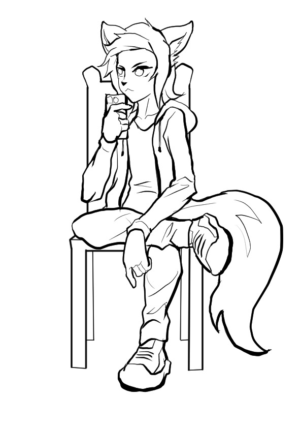 Looking for line art of your sona ? 
#characterdesign 
#GraphicDesigner 
#commissionsopen 
#SmallStreamerCommunity