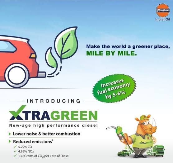 Is XtraGreen diesel from IOCL good for a BS3 diesel engine?