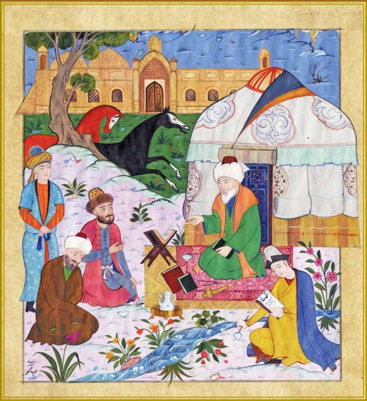 tepki_tr's tweet photo. ''Sevmiyor bilginler sizin Türkçe dilini
Bilenlerden işitsen açar gönül ilini
Ayet hadis anlamı Türkçe olsa duyarlar
Anlamına erenler başı eğip uyarlar
Miskin Hoca Ahmet, yedi atana rahmet
Fars dilini bilir de sevip söyler Türkçe'yi!''

Türkistan’ın Piri Hoca Ahmed Yesevi https://t.co/62VktYfuVo