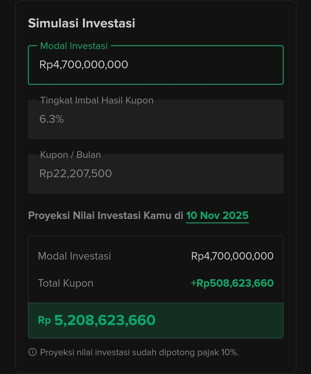 Yes!
Apalagi untuk pensiun.
Persiapankan "ayam"nya sedini mungkin. Ketika pensiun, tinggal makan "telor"

Now spending anda anggap 10 juta, 20 tahun lagi setara 22juta. Maka siapkan "ayam" sebesar 4,7 Miliar untuk diinvest di SBN return 6.3% dan nikmatilah telurnya tiap bulan