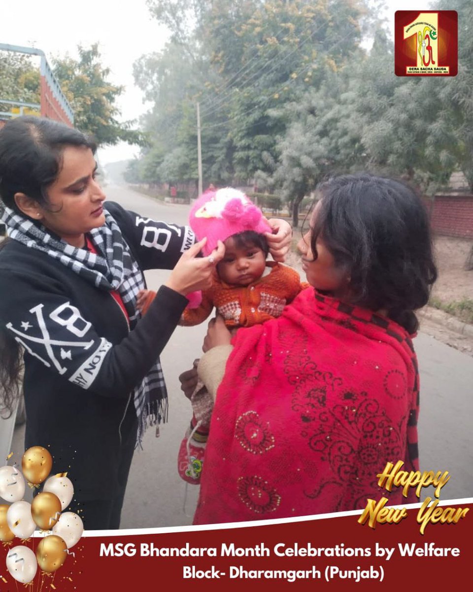 SimranjotK64514's tweet photo. Dera Sacha Sauda followers started the New Year doing humanitarian work, inspired by Saint Gurmeet Ram Rahim Ji, they donated blood, planted saplings, distributed warm clothes, ration and sweets to the needy people.
#WelcomeMSGBhandaraMonth
#NewYearCelebrations https://t.co/AemBEhQcjN