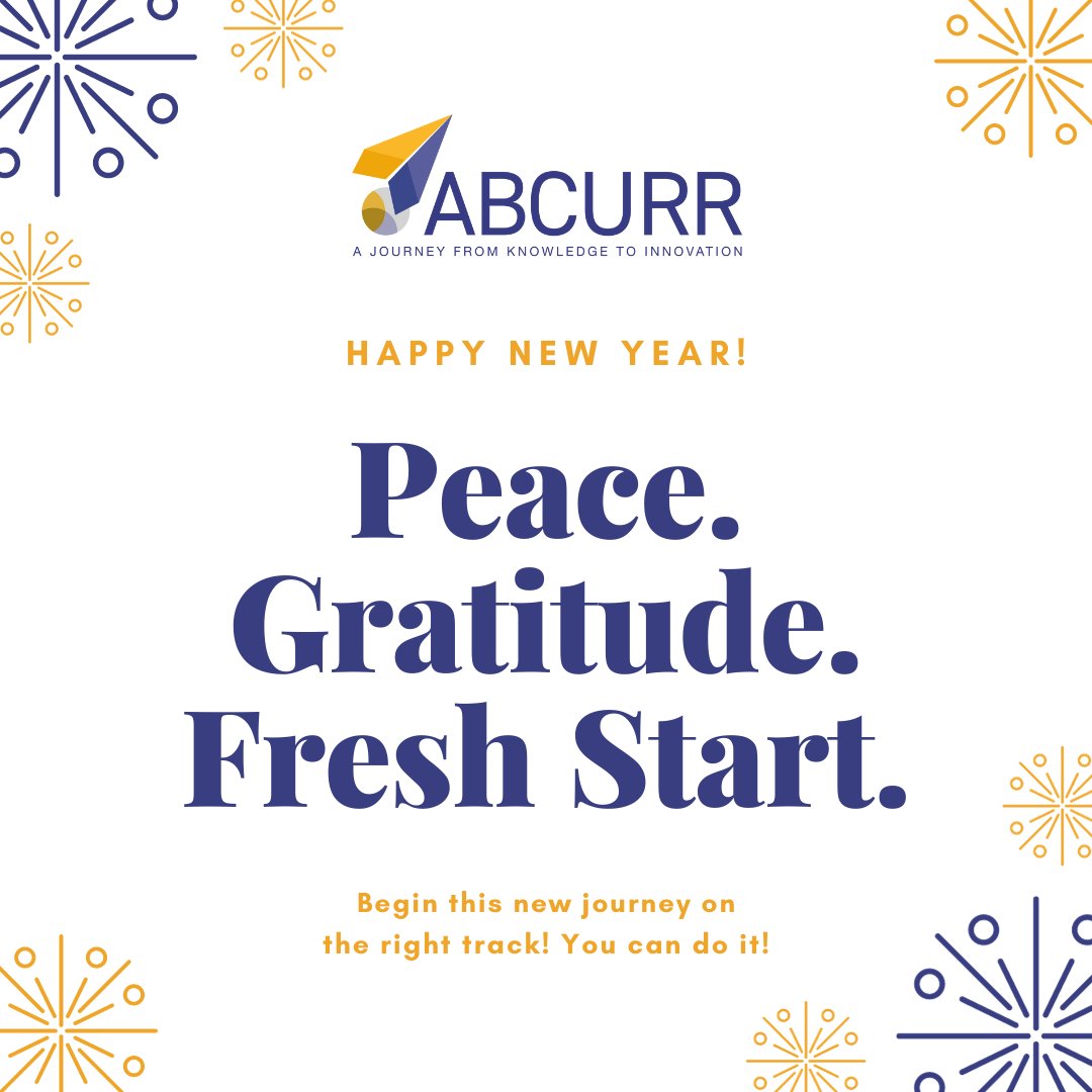 ABCURR_EI's tweet photo. Our team members are wishing you a happy new year 2024!
Begin this new journey on the right track! You can do it!

فريقنا يتمنى لكم سنة 2024 سعيدة!

"وَقَالَ ارْكَبُوا فِيهَا بِسْمِ اللَّهِ مَجْرَاهَا وَمُرْسَاهَا ۚ إِنَّ رَبِّي لَغَفُورٌ رَّحِيمٌ"(سورة هود،41)
#happynewyear2024 https://t.co/PEF4AT1ljB