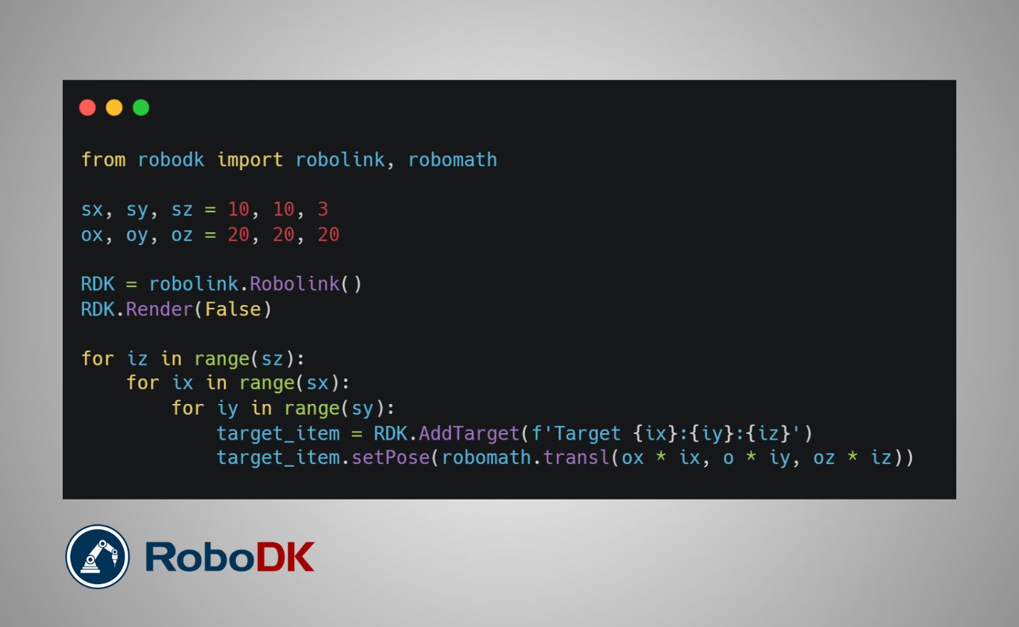 Python robodk hot sale