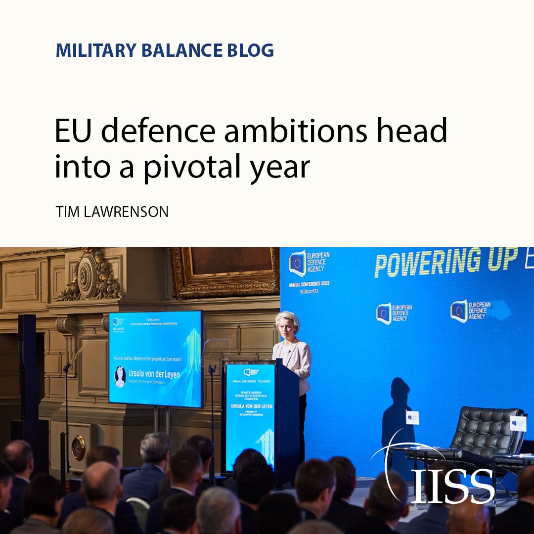 The long-running saga of the European Union's defence industrial ambition could be at a significant moment. Read the latest analysis by Tim Lawrenson: go.iiss.org/3RGtHY3