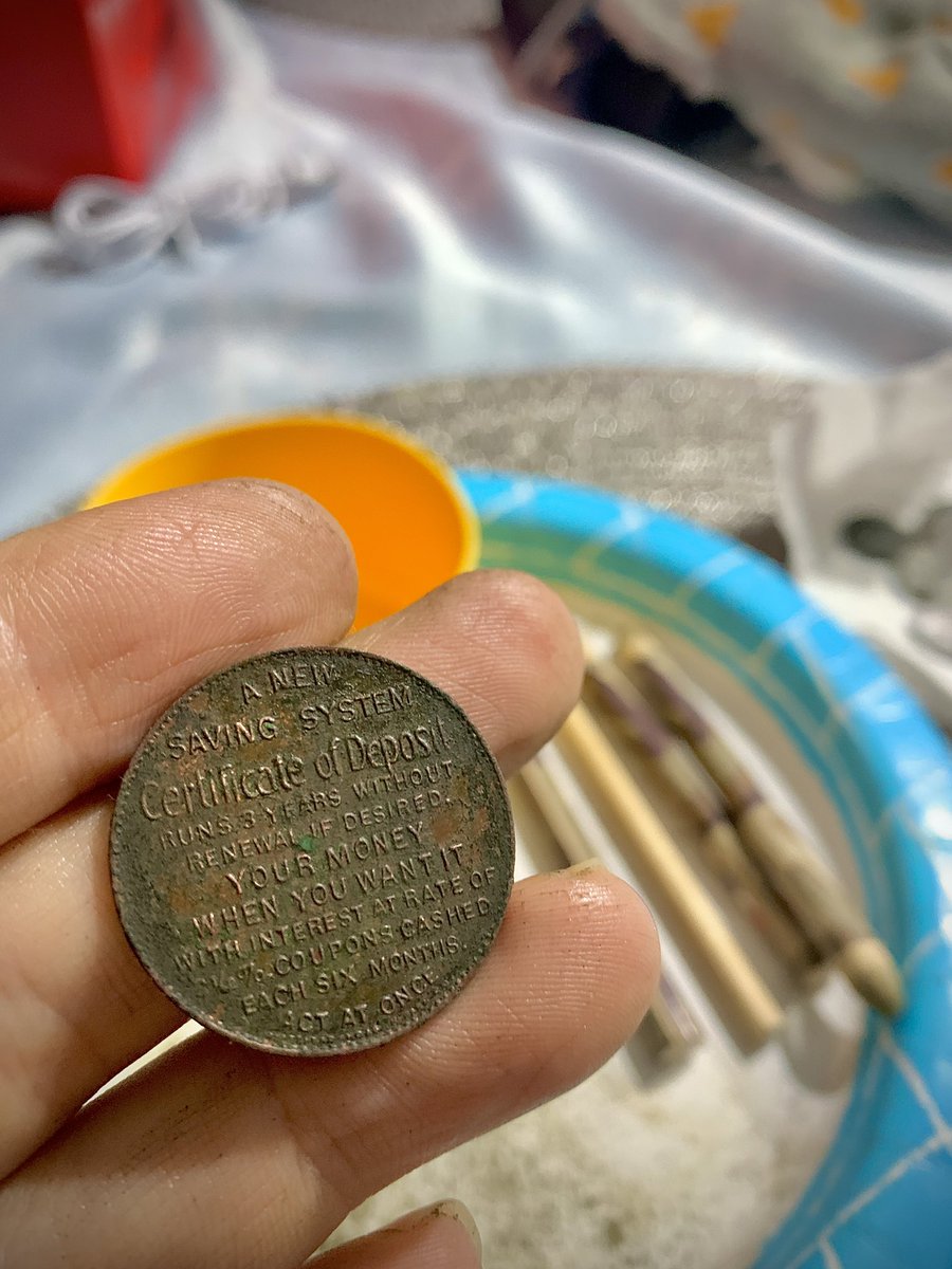 Swing4TheRing's tweet photo. I don’t always clean my coins, but when I do, I do a good job!

#coincleaning #coincollecting #coins #coincollection #oldcoins #metaldetecting https://t.co/wXnnXimGBo