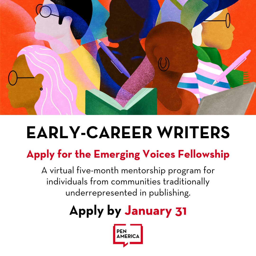 A Happy New Year, it is indeed. The 2024 Emerging Voices Fellowship is now open!!! For more information, visit our website: pen.org/emerging-voice…