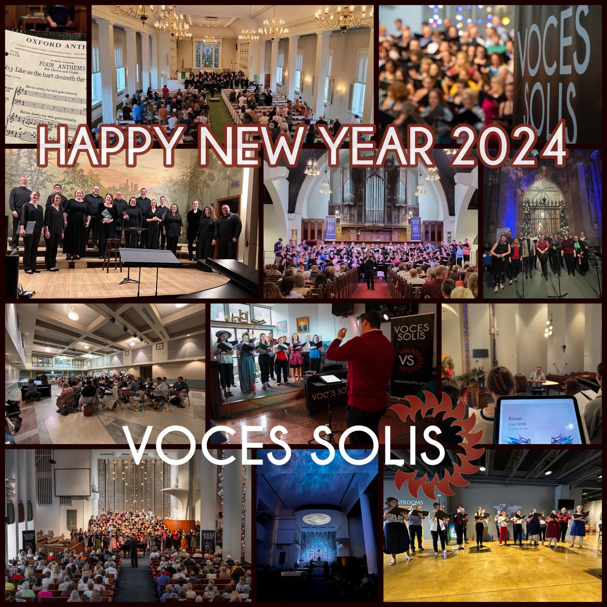 Wishing all of our Voces Solis &amp; Summer Singers members, friends, and supporters a happy and healthy 2024. #happynewyear