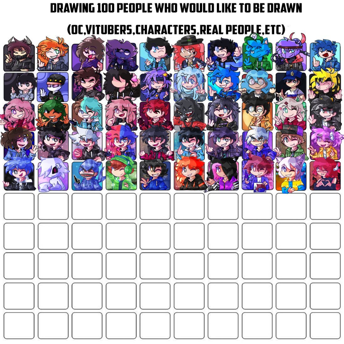 --Finally, I finished  50 drawings and 50 remain Anyway, if you want me to draw you in a challenge, please do follow+like+retweet and send your oc in the comment--
----------------------------------------------
#fnf #arts
#artsy 
#CharacterDrawingDays100
#OC #art #draw #Almohtrf