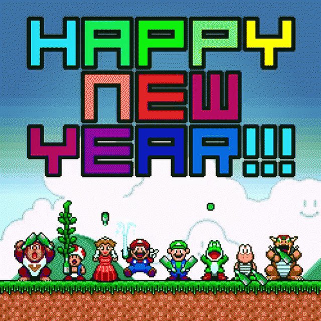 Nerd_Caster's tweet photo. Wishing everyone a happy and healthy 2024! #mario #happynewyear #nintendo #nerd #gamer #retro #retrogamer #nerdlife https://t.co/mvNOitm6jC
