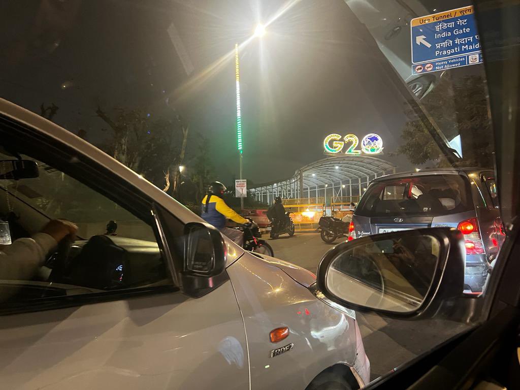 RDelhi11's tweet photo. Any logical reason for closing Pragati Maidan tunnel on first day of the year when unarguably traffic will be more

The traffic is managed horrendously. No sign boards. No traffic police to manage chaos

If only you get time from BS3 BS4 challan,pls look into this

@DelhiPolice https://t.co/WkeYmpjwip