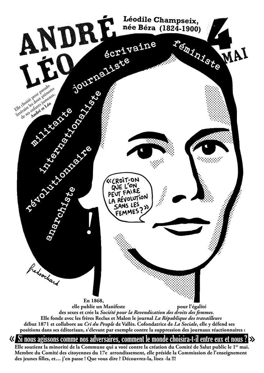 amisdelacommune's tweet photo. Victoire Léodile Béra, "André Léo", communarde, écrivaine, journaliste, féministe, révolutionnaire, internationaliste. (1824-1900) #Commune1871 #vivelasociale #petroleuses #communarde Merci @FredSochard
➡️ https://t.co/4xh3AblOMX
Association André Léo ➡️ https://t.co/UDBQvKIMQX https://t.co/2QLhfWC7dr
