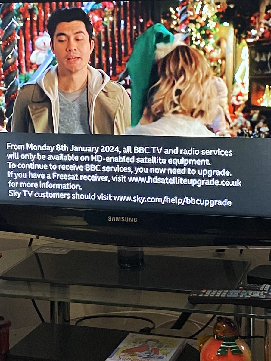 stevemcghie's tweet image. Well done BBC for making an absolute joke of Last Christmas - recorded and half the screen through the whole movie destroyed with your ad to upgrade   #lastchristmas #BBCfail