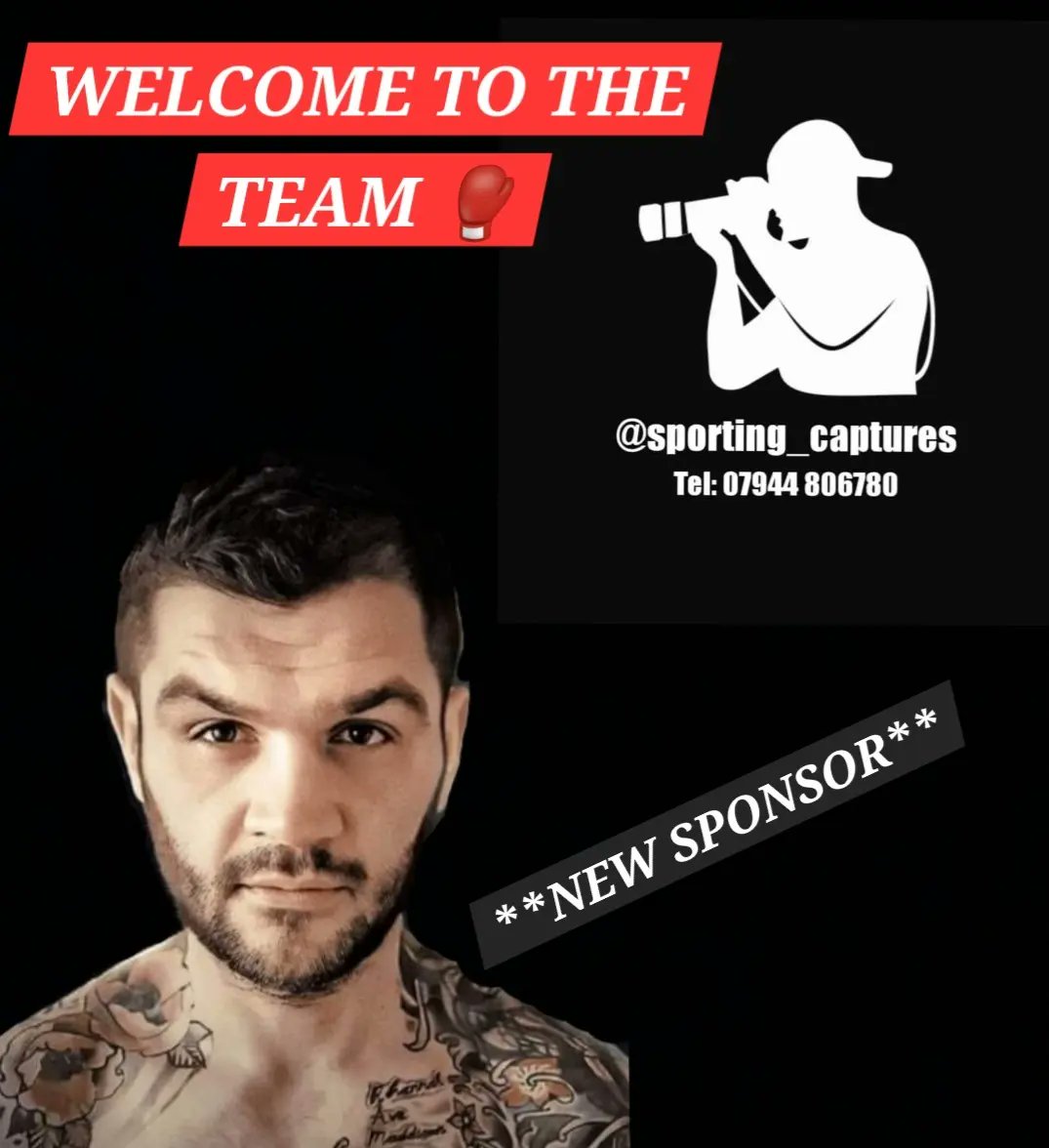 PromiseHowe's tweet image. New year new sponsor! 
Pleasure to have a new sponsor join the team @Sportingcaptur1 📷❤️🥊 just in time for a busy 2024 ❤️🥊  homecoming February 9th 🙌🥊 PM for remaining tickets 🎟🥊 50pp 🥊🥊