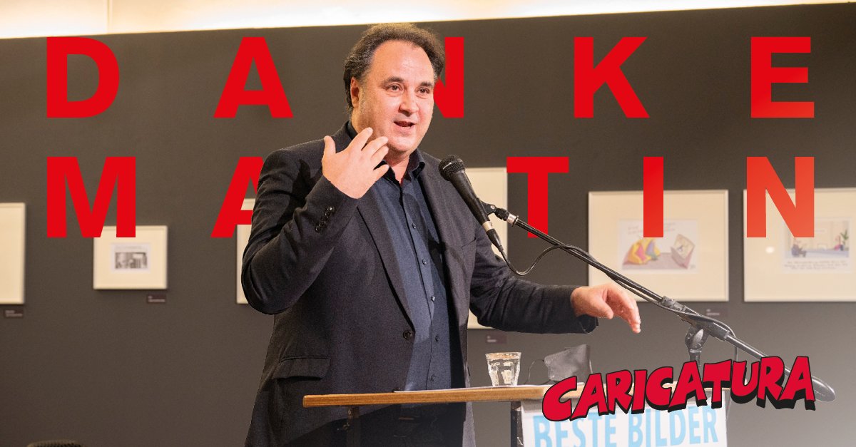 Caricatura Galerie (@caricatura_ks) on Twitter photo Danke, Martin Sonntag, für 23 tolle Jahre, in denen du die Caricatura Galerie in Kassel sicher durch ruhiges und rauhes Fahrwasser gesteuert hast! Viel Erfolg und eine gute Zeit als Leiter der <a href="/caricaturaffm/">Caricatura Museum Frankfurt</a>!
#martinsonntag #caricatura #führungswechsel #neueleitung #alteliebe Danke, Martin Sonntag, für 23 tolle Jahre, in denen du die Caricatura Galerie in Kassel sicher durch ruhiges und rauhes Fahrwasser gesteuert hast! Viel Erfolg und eine gute Zeit als Leiter der <a href="/caricaturaffm/">Caricatura Museum Frankfurt</a>!
#martinsonntag #caricatura #führungswechsel #neueleitung #alteliebe