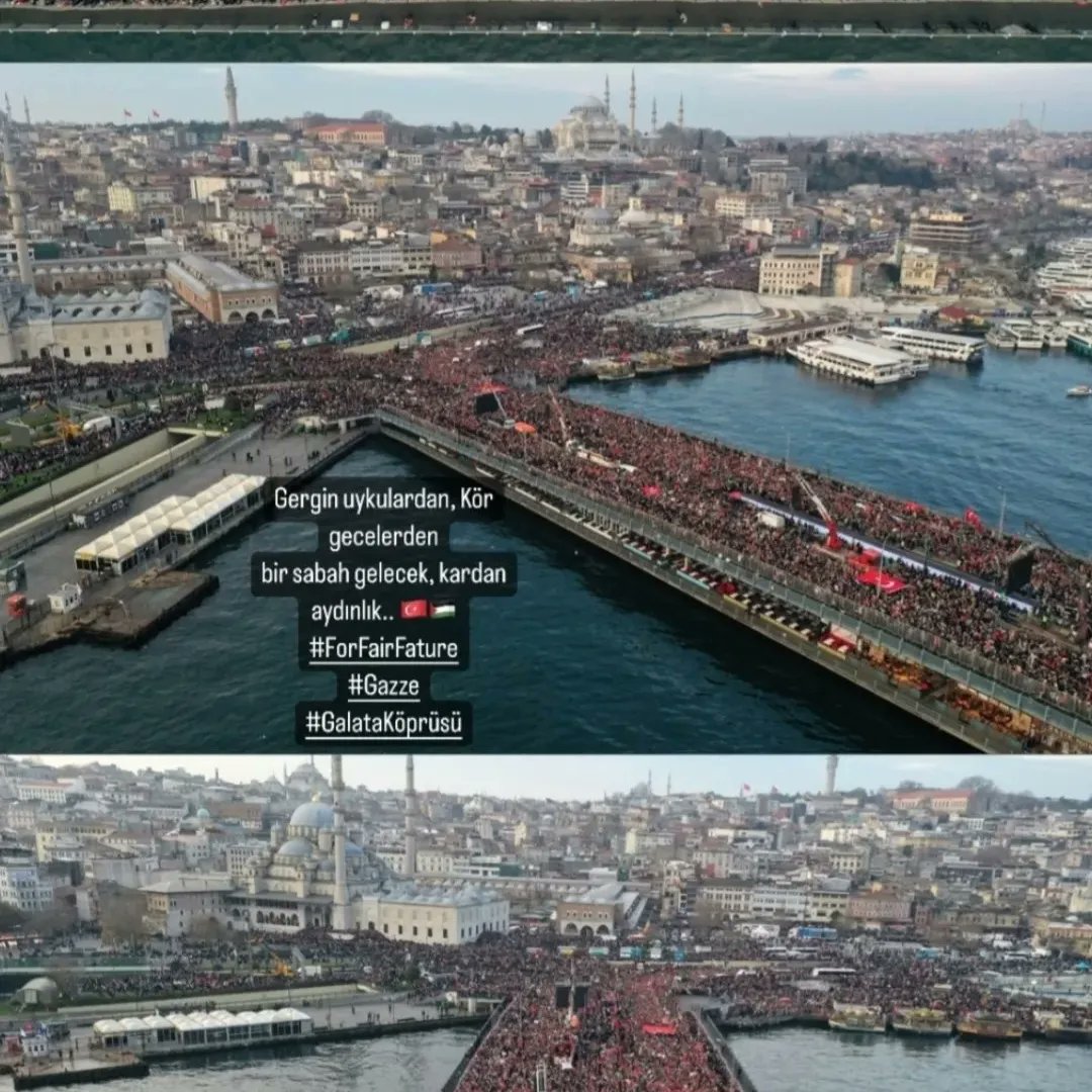 Yakındır sonsuz özgürlüğün… Yakındır ey Mirac’ın anahtarı… Daha yürümeyi öğrenmeden, ölmeyi öğrenen bebeklerin şehri Gazze.

Yıkılasın İsrail! Enkazını göreyim! Sana ülke diyenin, yüzüne tüküreyim!