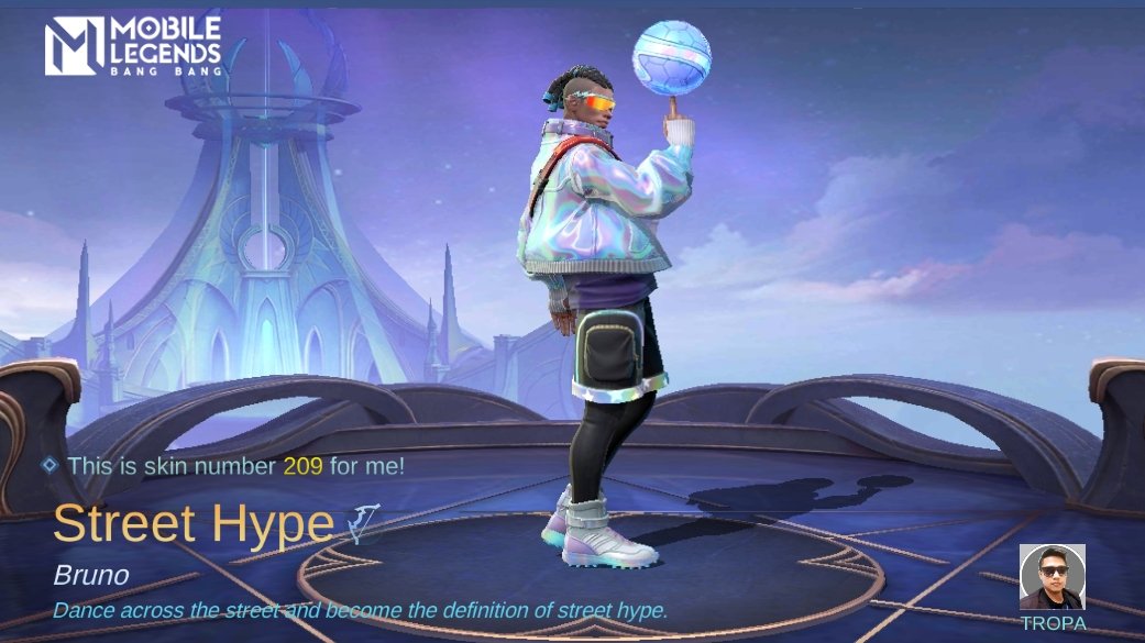 bluegeekron's tweet photo. I just obtained a new skin Street Hype in Mobile Legends: Bang Bang! Let's face off against the world's best MOBA players together! 
https://t.co/e7XyfbJ7Ny https://t.co/2GSgoQgI10