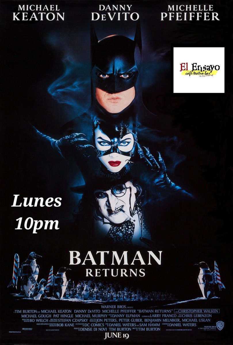 ensayorp's tweet photo. Lunes de Doble Tanda Navideña!!!
Ghostbusters 2 8pm
Batman Returns 10pm
Vente pa' acá!!! https://t.co/HmBTYvN5aE