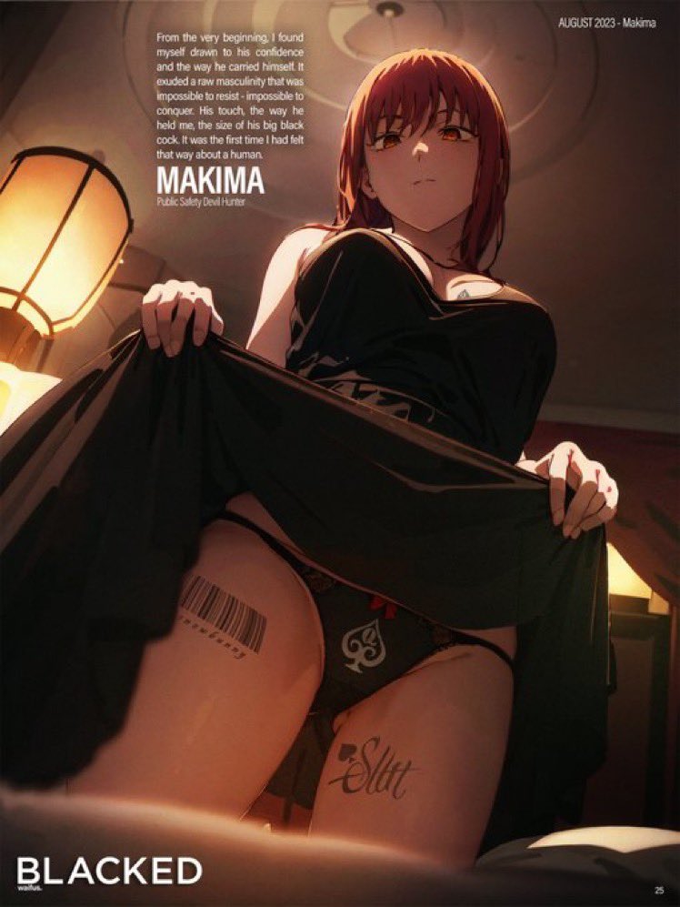 mismakima's tweet photo. Shh don’t tell anyone cucky #makima #LEWDRP #BLACKED #blackedhentai https://t.co/asWjXQ9c2h