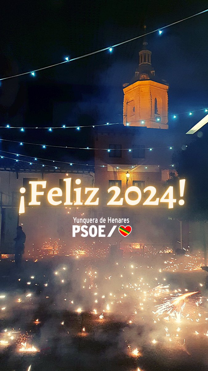 socialistasyun's tweet photo. 🍾🥂😊 Que este nuevo año llegue repleto de deseos cumplidos y buenas noticias para todos. ¡Feliz 2024! https://t.co/OtTgBNYBGN