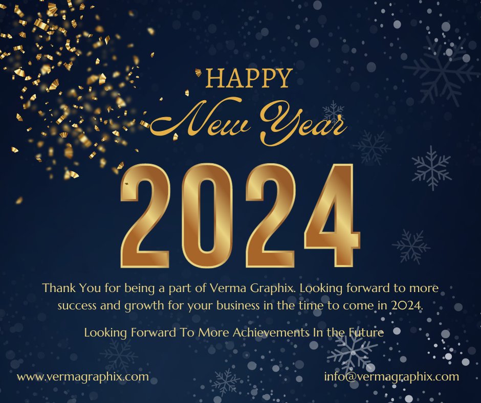 vermagraphix's tweet photo. Cheers to a  new decade! In 2024, can each and every one of your wishes spring genuine from our side all you happy new year lovely people.

Continue with @vermagraphix

https://t.co/Gx0MHG18XK 
info@vermagraphix.com

#vermagraphix #newyear #happyyear #celebratebewyear #year #2024 https://t.co/79wXh3FCCw