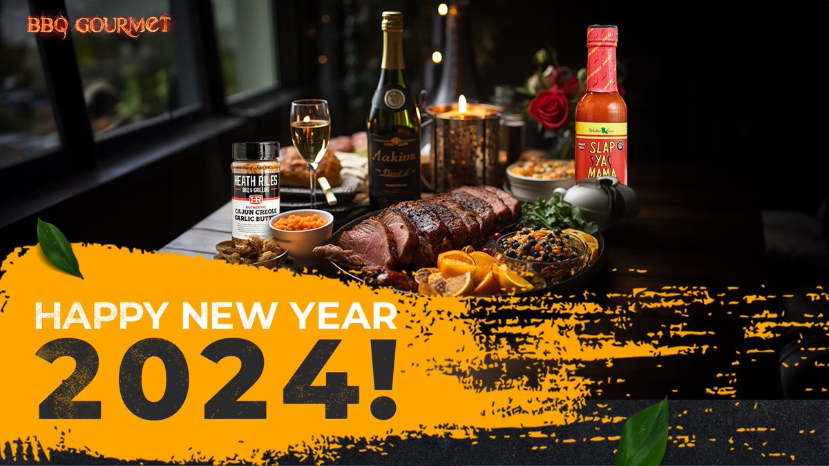 Happy New Year BBQ Gourmet fans! We hope you welcome 2024 with a spread of scrumptious, mouthwatering BBQ dishes to share with your family and friends!

#BBQ #Foodies #BBQGrilling #BBQLife #NewYear #2024