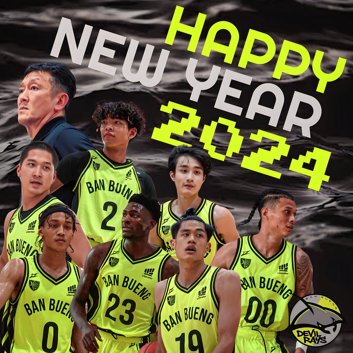 RAYS Update | Happy New Year 2024, wishing all the very best to all our fans from the entire Devil Rays family 🌊 #GoRays #BanBuengDevilRays #HNY2024