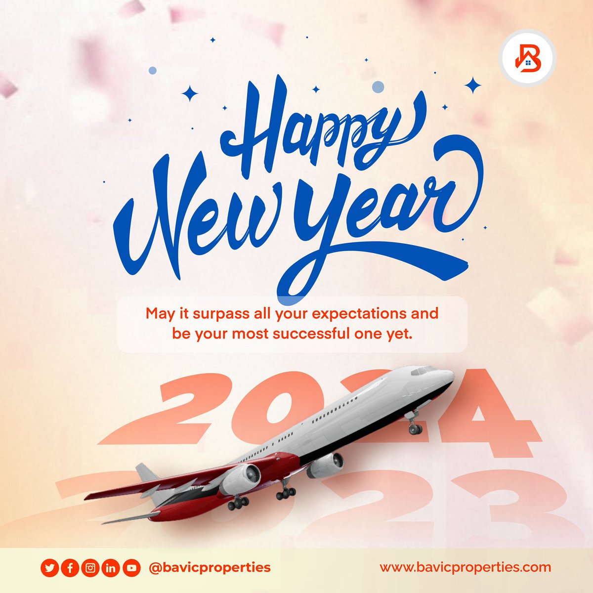 Wishing you a prosperous New Year filled with endless possibilities and dream homes. May 2024 be a year of new beginnings and successful real estate ventures. Cheers to unlocking your future with us! #2024 #newyear #realestate #HappyNewYear2024 #Welcome2024