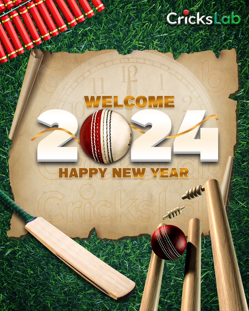 CricksLab's tweet photo. From the cricket pitch to the heart of celebrations CricksLab extends warm wishes for a Happy New Year to all our fans and followers! πMay your 2024 be filled with winning moments and endless happiness! πβ¨
#Crickslab #CrickslabLive #HappyNewYear #Cricketupdates https://t.co/CcnyHbdtRJ