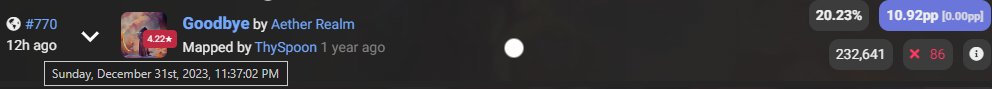 "Goodbye 20.23%"
