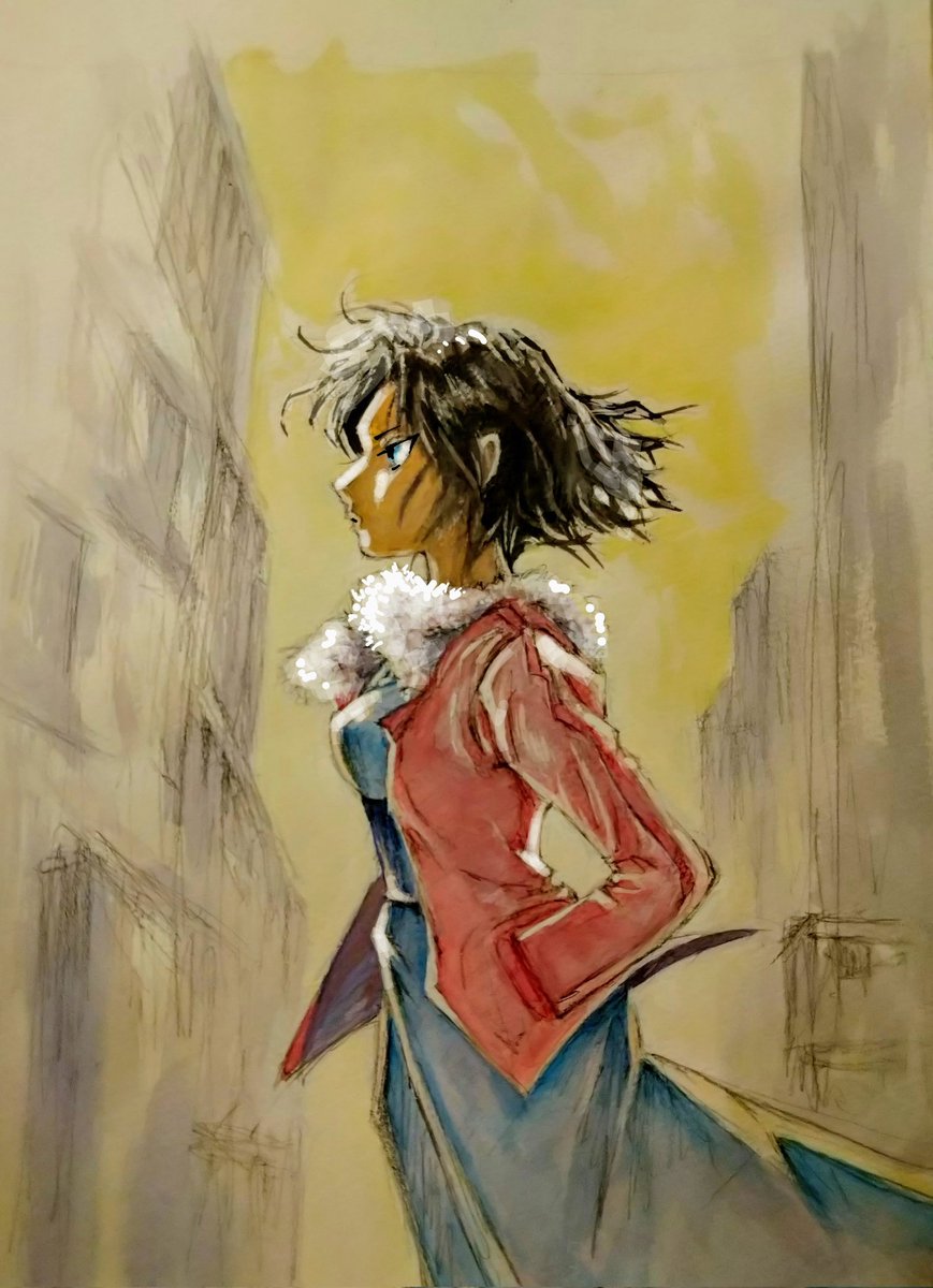 unitosarasa's tweet photo. RYOGI HEADS TO THE PIER.
両義、埠頭へ向かう
#LEFTHANDWORK #DRAWING #WATERCOLORS #SMARTPHONEprocessing https://t.co/NskDvFHFkS