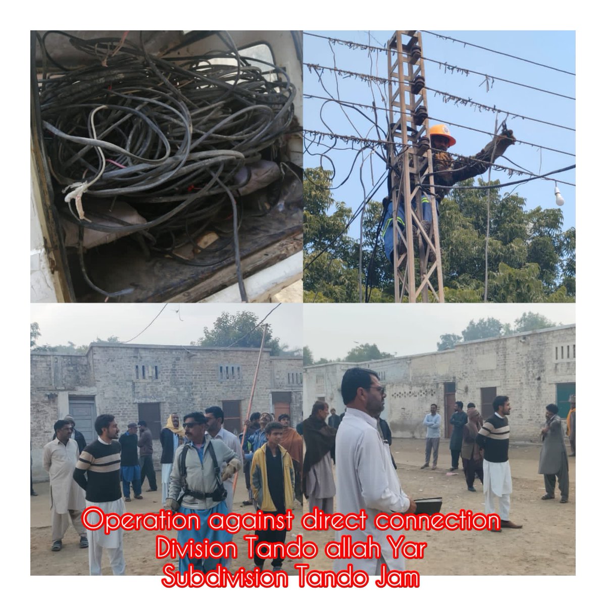 HESCO__Official's tweet photo. وزیر اعظم اور وزارت توانائی (پاور ڈویژن) کے آحکامات اور حیسکو چیف بشیر احمد کی ہدایت پر

زیرو لوڈ شیڈنگ کے لیئے پوری حیسکو ریجن کی طرح حیسکو  سب ڈویژن ٹنڈوالہیار  میں حیسکو عملے کا پولیس کے  ہمراہ تمام علاقوں میں بجلی چوروں اور نادہندگان کے خلاف کریک ڈائون جاری https://t.co/qUhjsfmimt