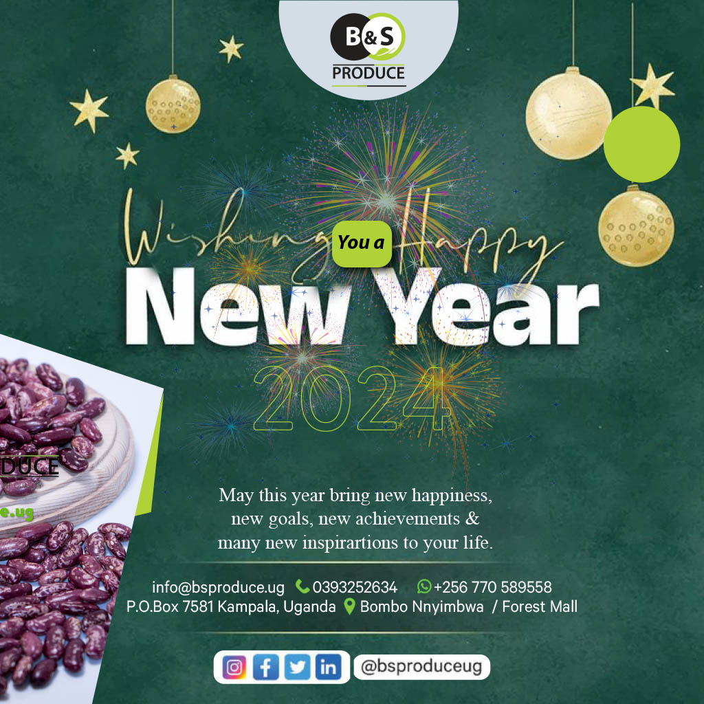 bsproduceug's tweet photo. KINDLY RECEIVE OUR NEW YEAR'S WISHES

#happynewyear #2024 #bsproduceug https://t.co/LDHITEqGhM
